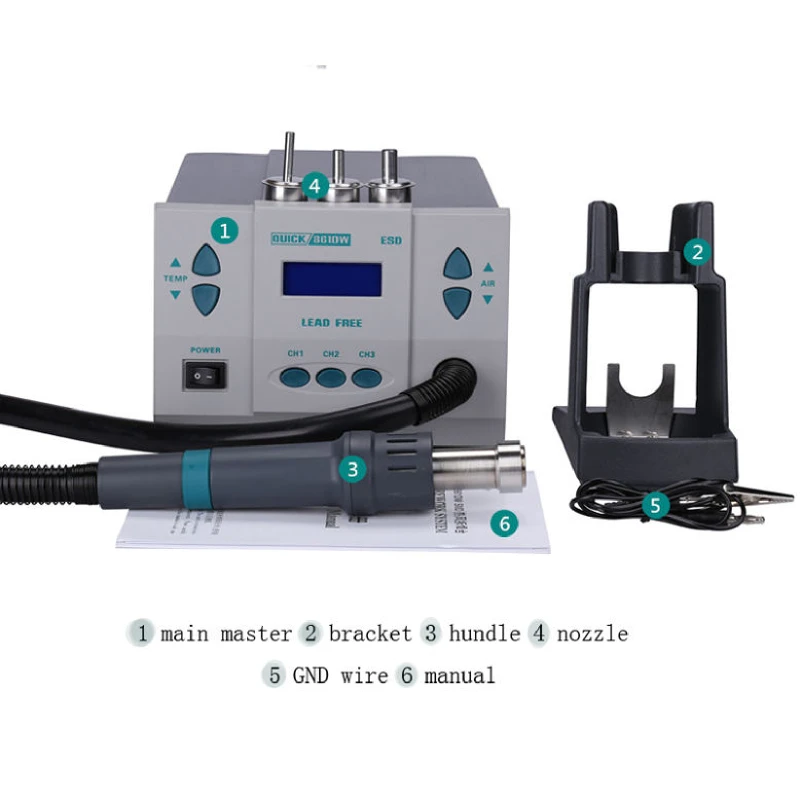 高品質なホットエアブロワー 861DW。100％正規品。PC - Hot Air Rework Station 861Dw のレビューと価格