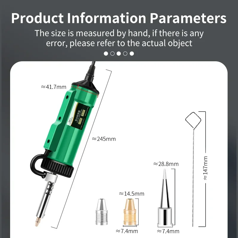 LUXIANZI新型3in1自動除去ポンプ電動はんだごてハン - Desoldering Pump Electric Vacuum Station のレビューと価格