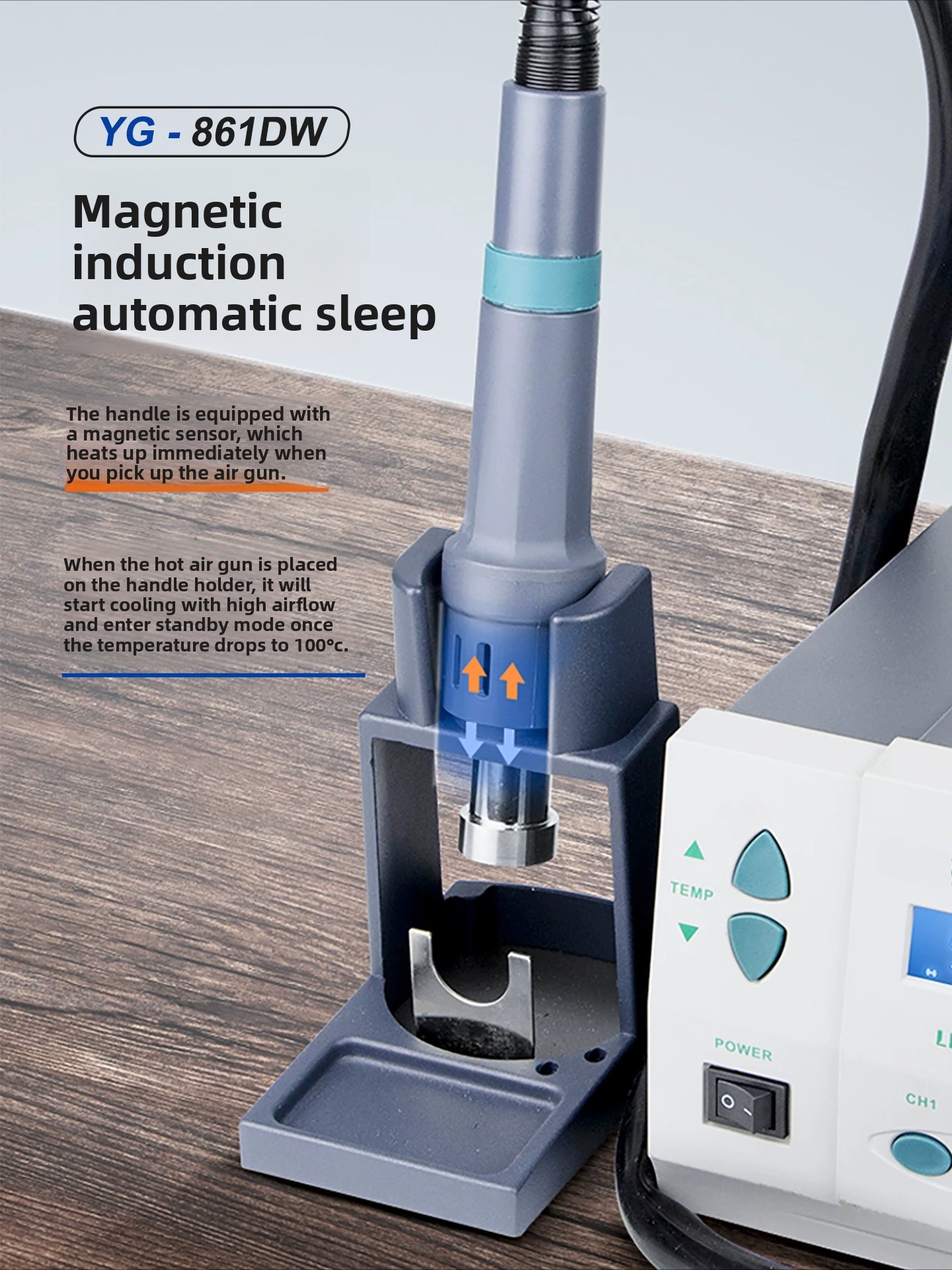 861DW 1000W 工業用熱風リワークステーション –  - Hot Air Rework Station 861Dw のレビューと価格
